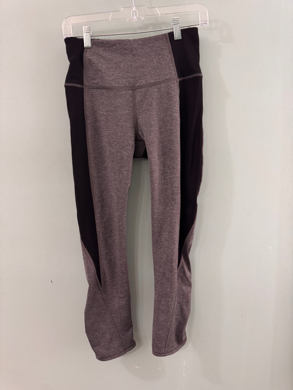 lululemon athletica Gray and Black High-Waist Leggings